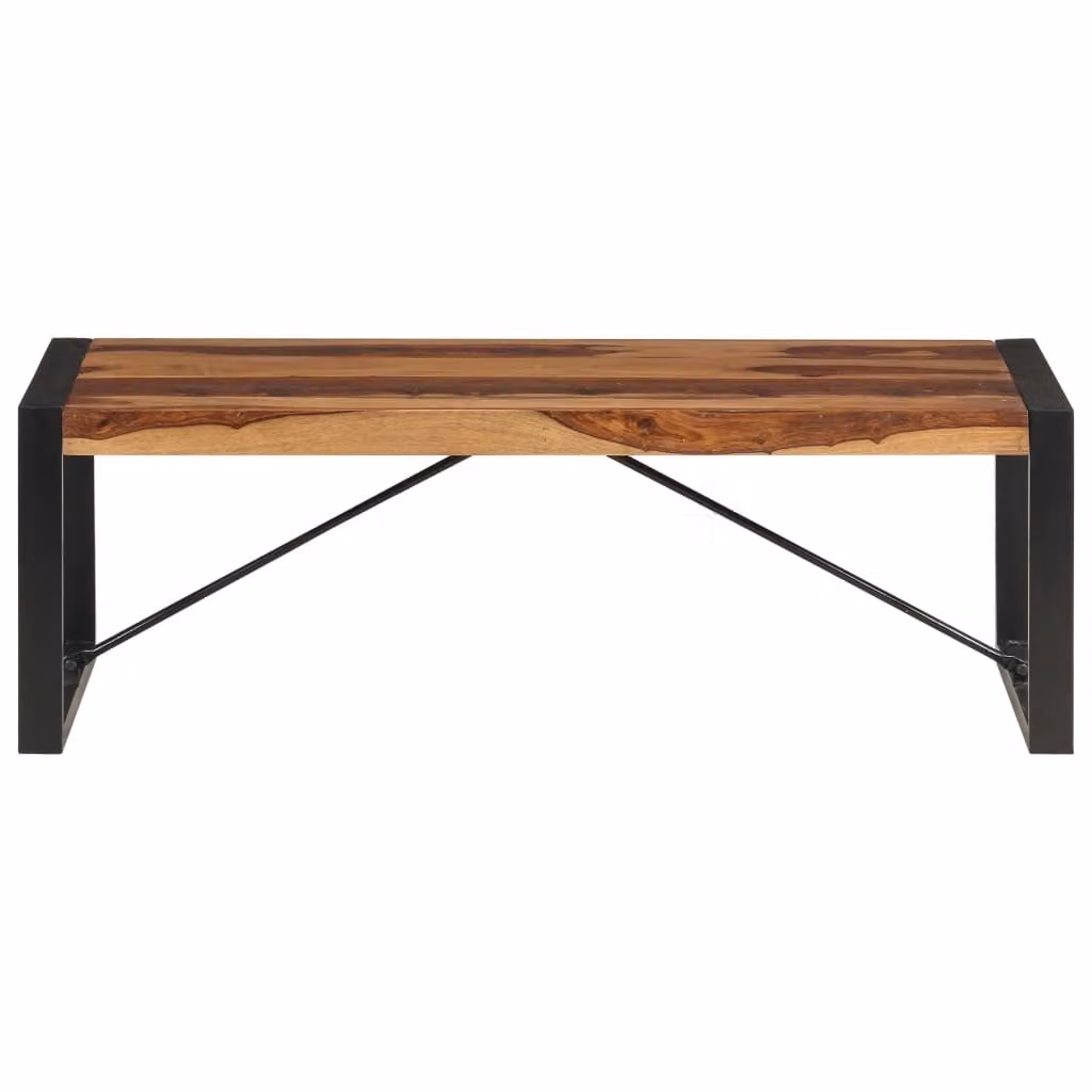 Tavolino da Salotto 120x60x40 cm in Legno Massello di Acacia