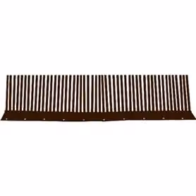 Fermapasseri in acciaio zincato T. di Moro colore marrone L: 100 cm, H: 11 cm – 2