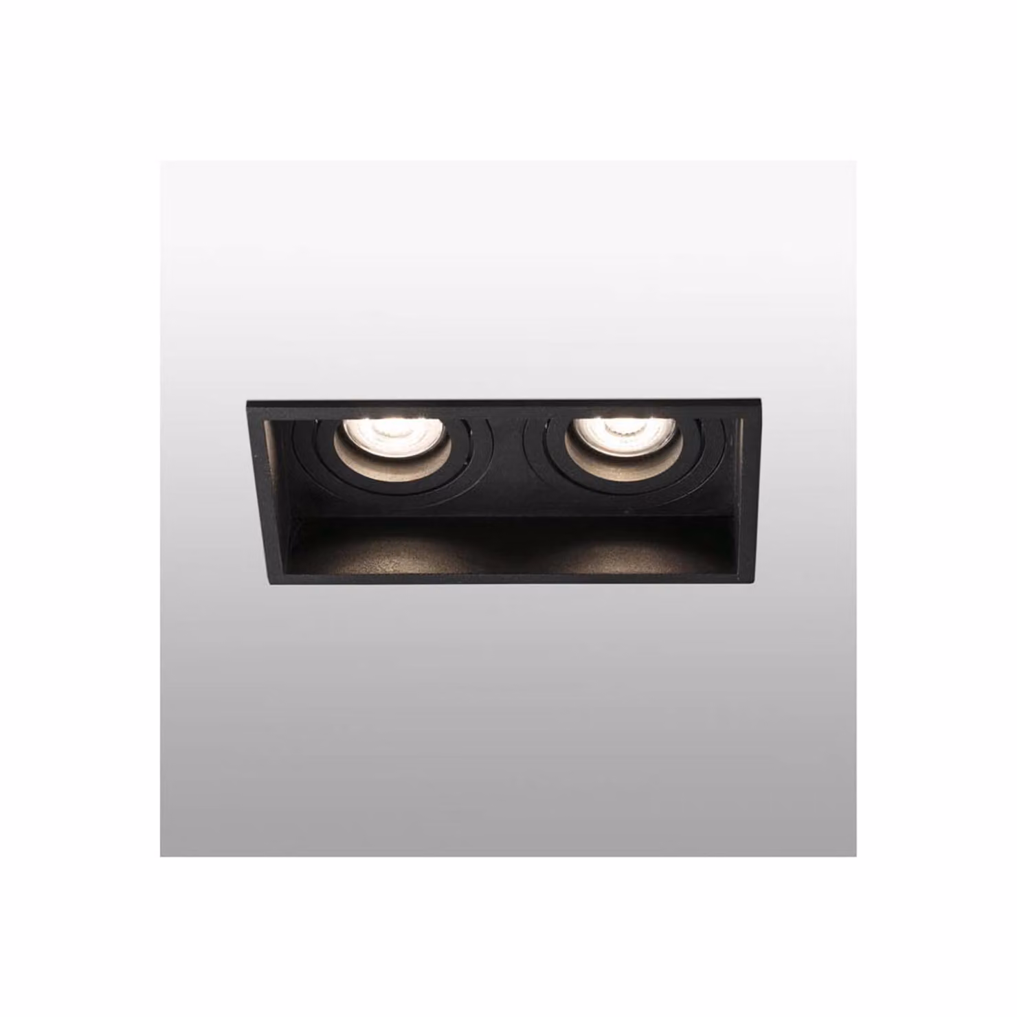 Faretto HYDE 2 luci GU10 nero
