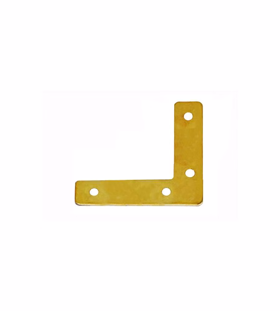 Angoli di rinforzo - 60 x 60 mm - ottonato - 4 pezzi, con viti incluse