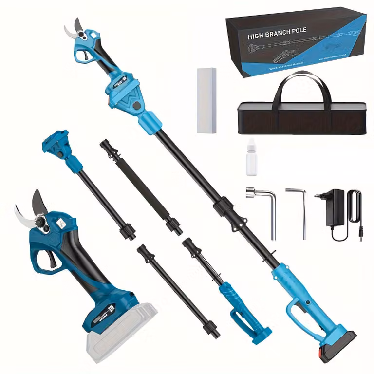 Potatore elettrico - Potatore per rami - Attrezzo per potatura - Forbice da giardino - Bastone potatore - Motore brushless da 18V