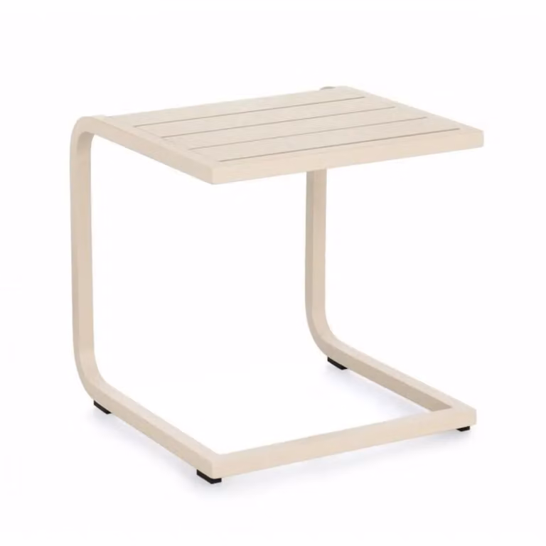 Tavolino TAYLOR in alluminio beige