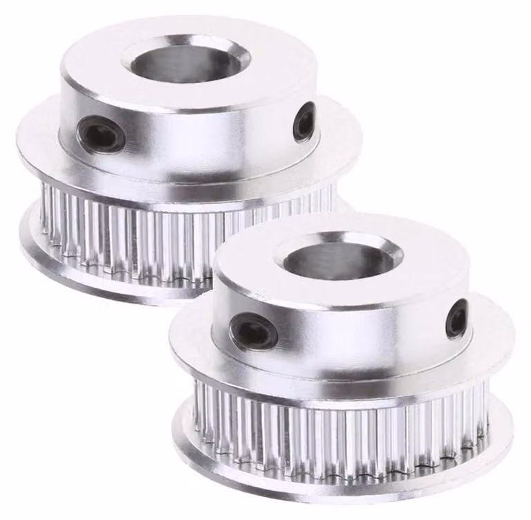 2 pulegge in alluminio GT2 per stampante 3D, larghezza 6 mm, 40 denti, foro di 8 mm