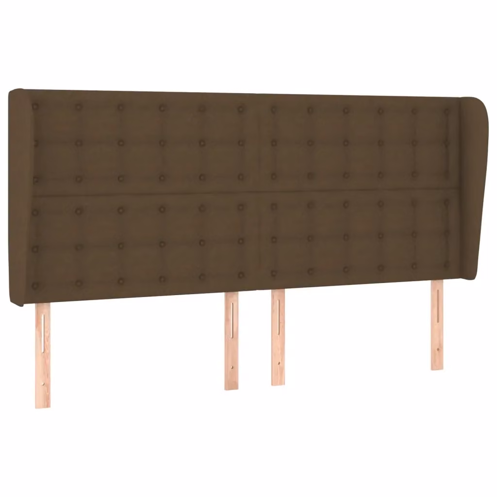 Testiera ad Orecchio vidaXL in Tessuto Marrone Scuro L: 183 cm, P: 23 cm, H: 118/128 cm – 2