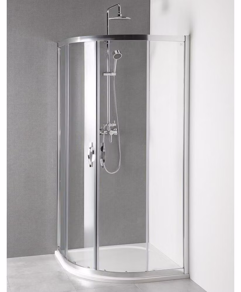 Cabina doccia quadrante 900x900x1900mm, vetro trasparente