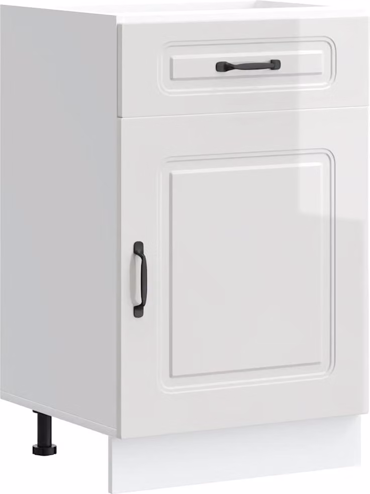 Base da Cucina Kalmar Bianco Lucido in Legno Multistrato