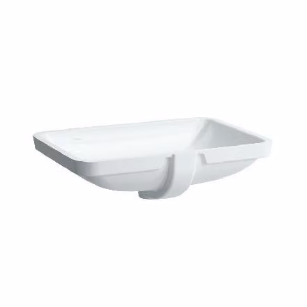 Laufen Pro A - Lavabo, 490x360 mm, senza foro per miscelatore, bianco H8119600001091