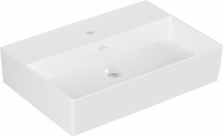 Villeroy & Boch Memento 2.0 lavabo mural, 1 trou pour robinet, sans trop-plein, poli, 600x420mm, 4A226L01, 4A226L01