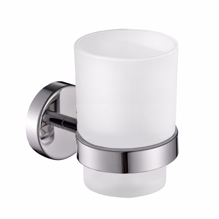 Portaspazzolini da muro in acciaio inox AISI 304 Gedy 5010 serie PROJECT Cromato