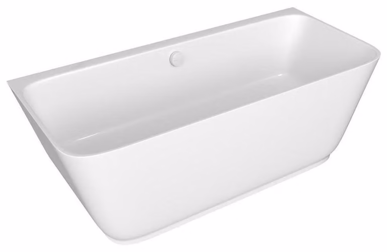 SKYLLA vasca freestanding a parete 170x75x60cm, bianco