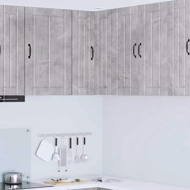 Armadio da cucina moderno vidaXL con ante scorrevoli, colore grigio, L/P/H: 57 x 57 x 80 cm