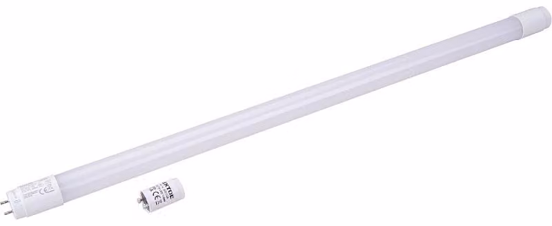 Lampada fluorescente a LED EXTOL LIGHT, 60 cm, 900 lm, T8, bianco neutro, PC