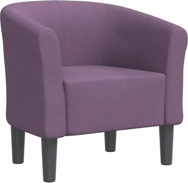 Poltrona Relax Cabriolet Viola in Tessuto con Braccioli e Design Moderno – 1