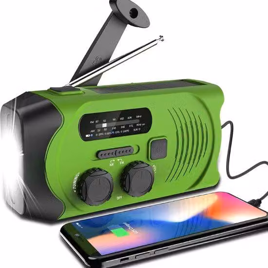 Generatore di emergenza a energia solare e a mano - Generatore di emergenza a mano - Generatore a mano - Powerbank solare