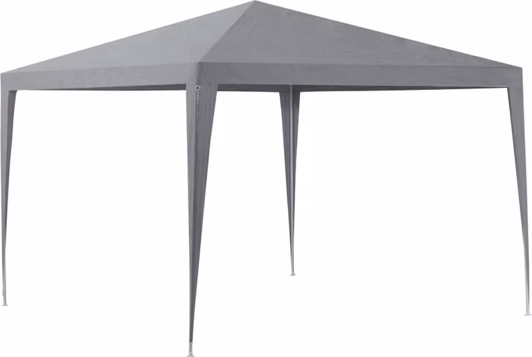 [Padiglione 300x300x255cm Tenda da giardino Tenda per feste Padiglione da giardino Tenda per birra Tendone grigio scuro