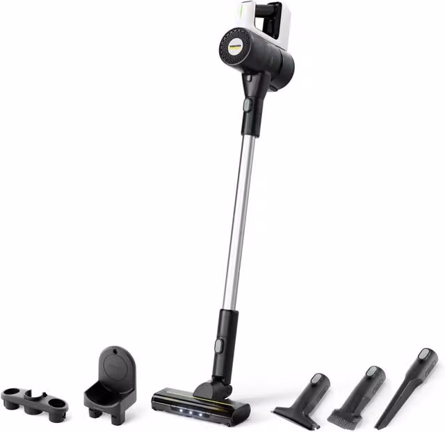 Karcher Aspirapolvere senza fili VCS 3 Nano Complete bianca con filtro HEPA, turbo brush e display LED