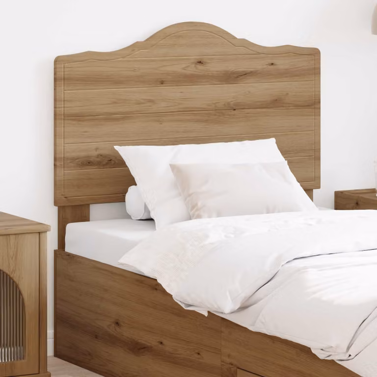 Testiera per letto moderna vidaXL in legno ingegnerizzato color rovere marrone