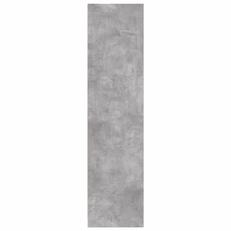 Armadio Grigio Cemento 30x50x200 cm in Legno Multistrato
