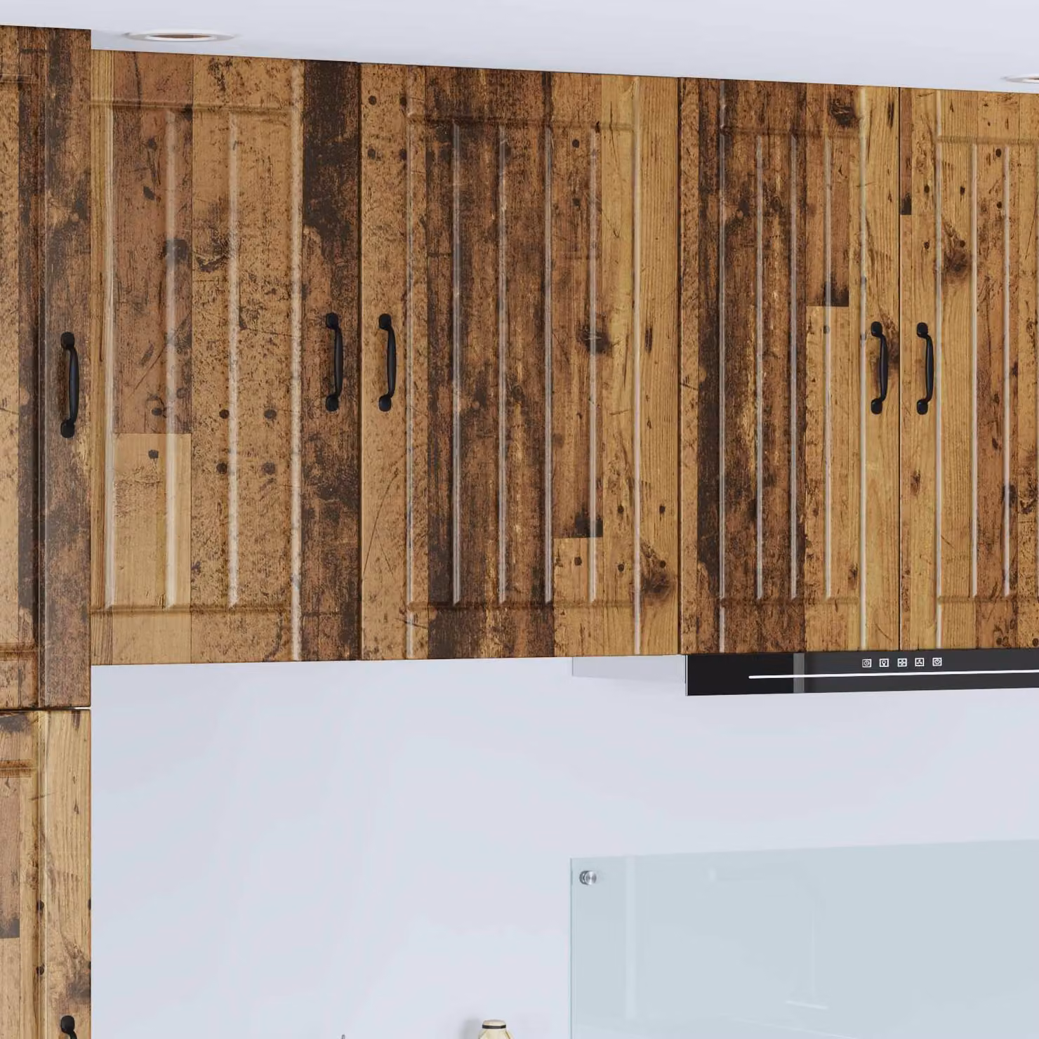 Armadietto a muro da cucina vidaXL LUCCA in legno marrone con ante a battente L 50 cm, P 31 cm, H 80 cm