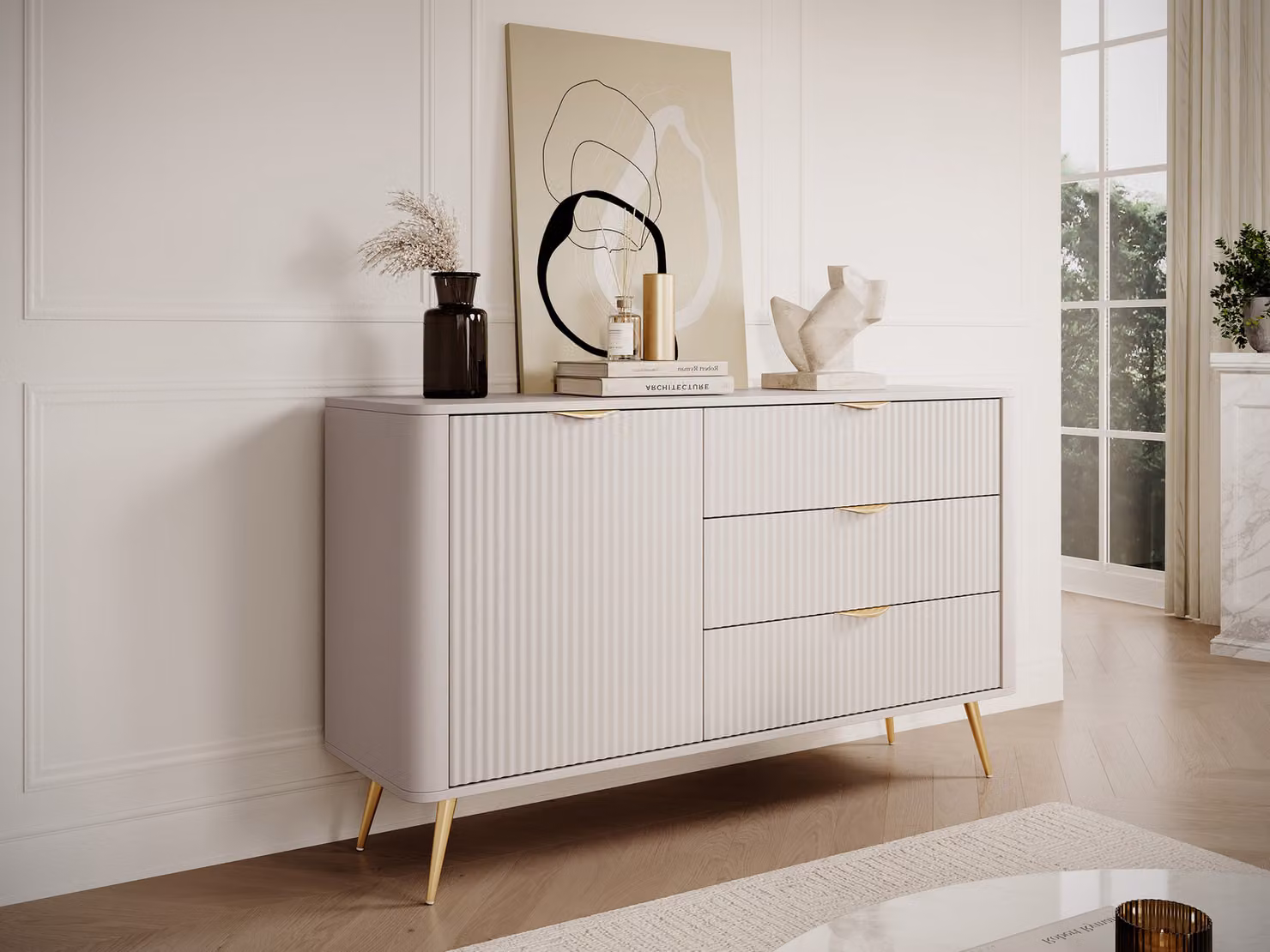 Cassettiera combinata CARTAGE - beige