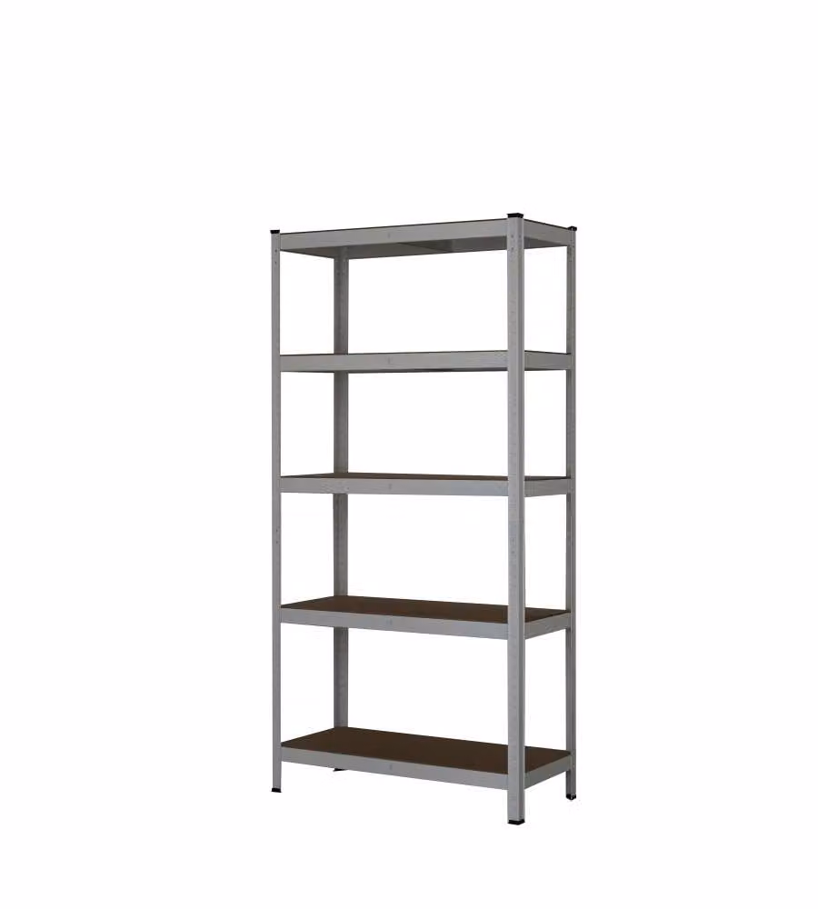 Scaffale Metallo Bianco 5 Ripiani - 120x40x180 cm