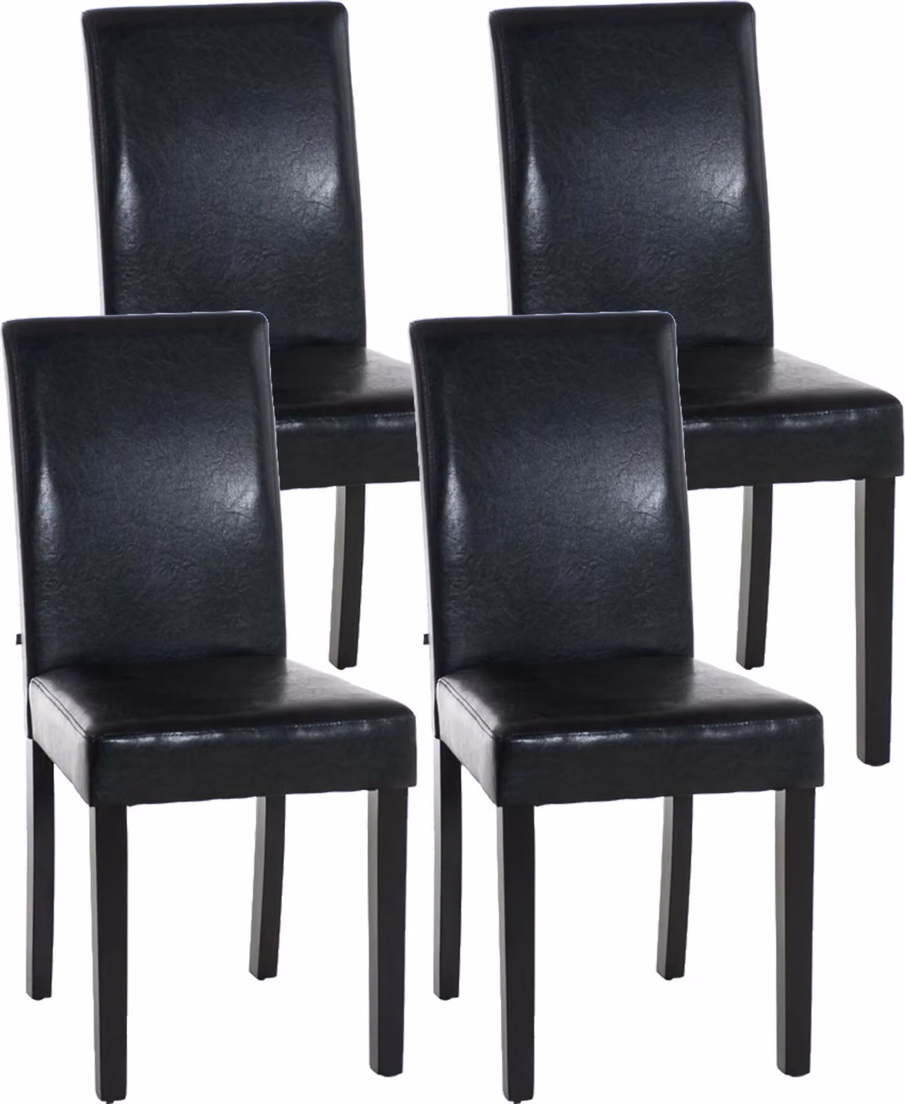 set di 4 sedie da pranzo Ina nero