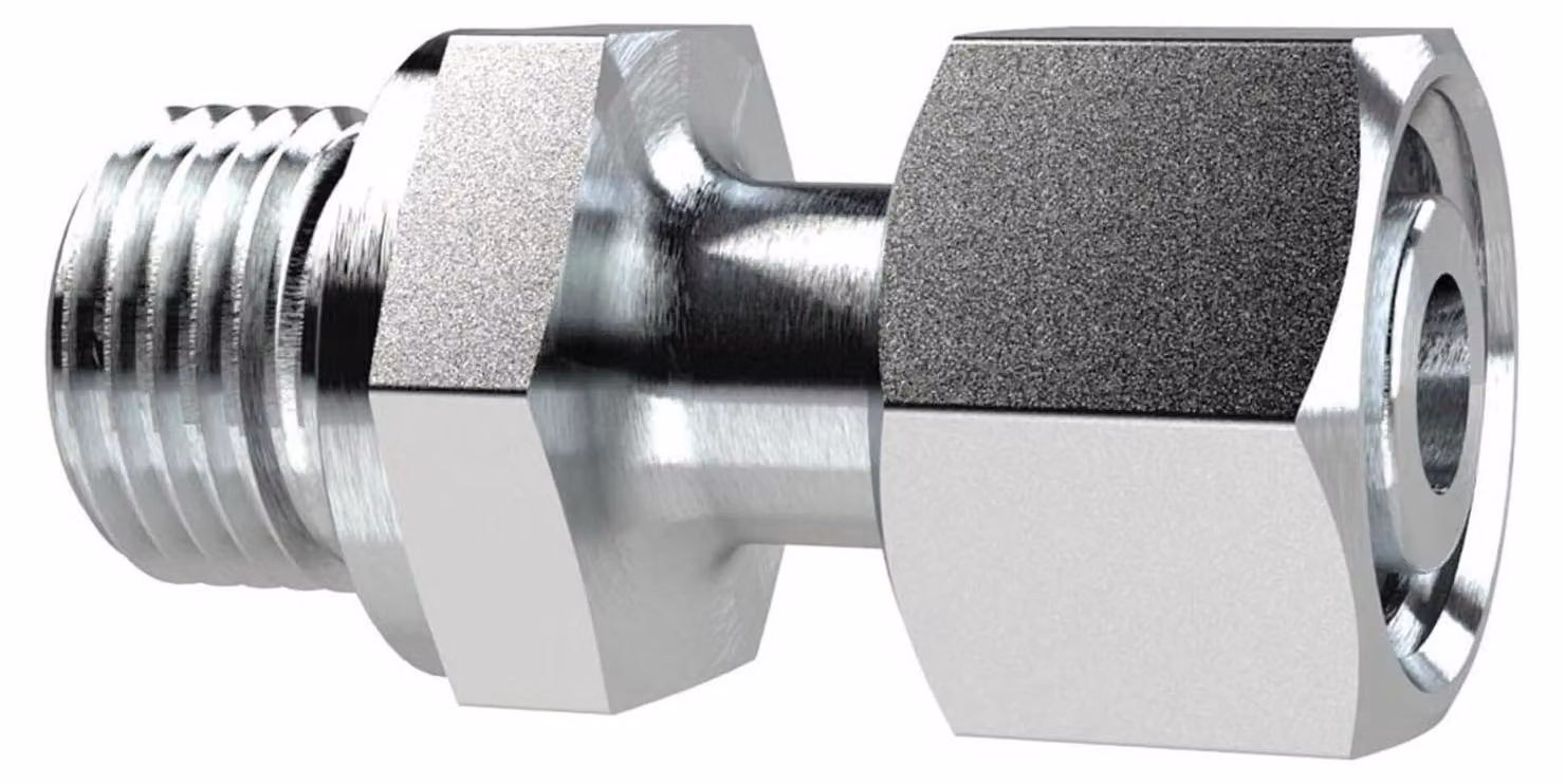 Raccordo a vite Riegler, M33x2,0a., tubo Ø28mm, acciaio zincato, EGEM3328LST