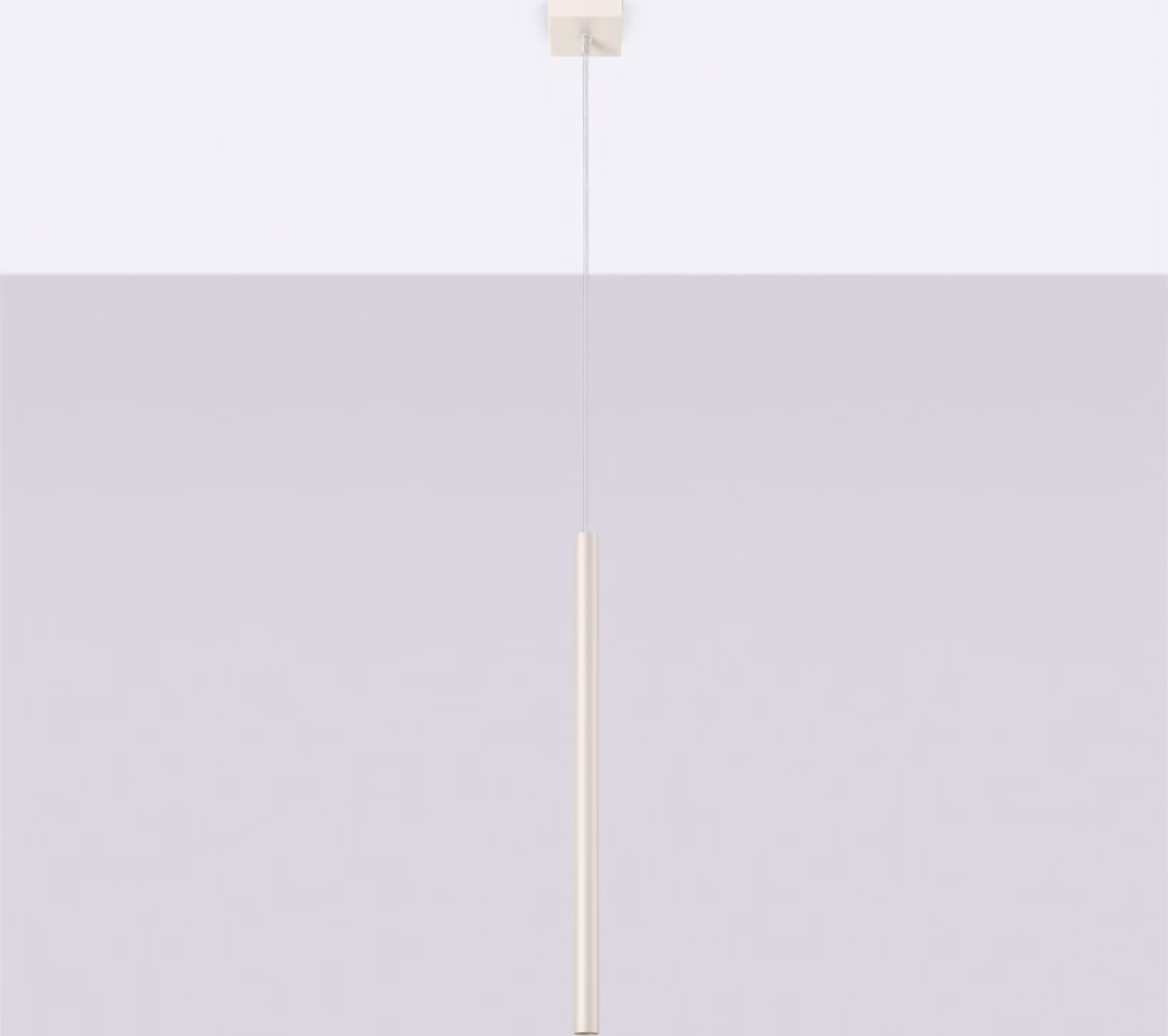 Lampada a sospensione VELINO beige 1xG9x8W in metallo, dimensioni: 114x8x8 cm, IP20, Pure Lume