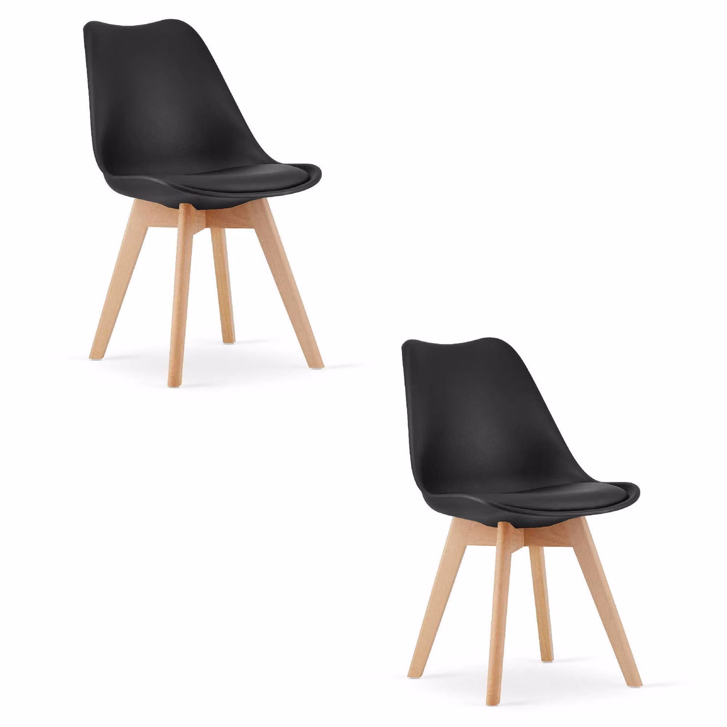 Sedia MARK nera x 2
