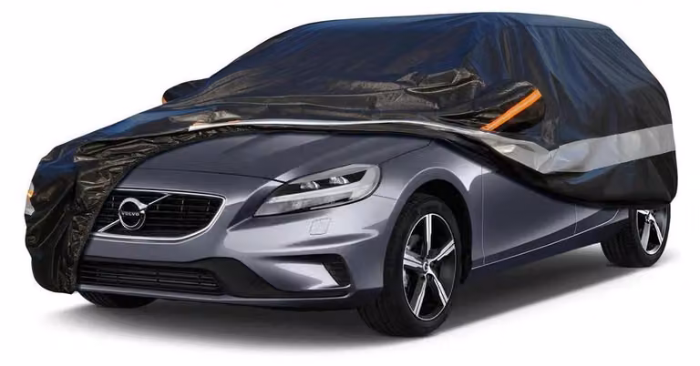 Copertura per auto, 10 strati, impermeabile e traspirante, per Volvo V40 (2013-2019), colore nero