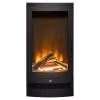 Acantha Orbit camino elettrico – freestanding, con riscaldamento e telecomando, effetto fiamma LED, 0,9–1,8 kW,camino moderno senza canna fumaria,nero