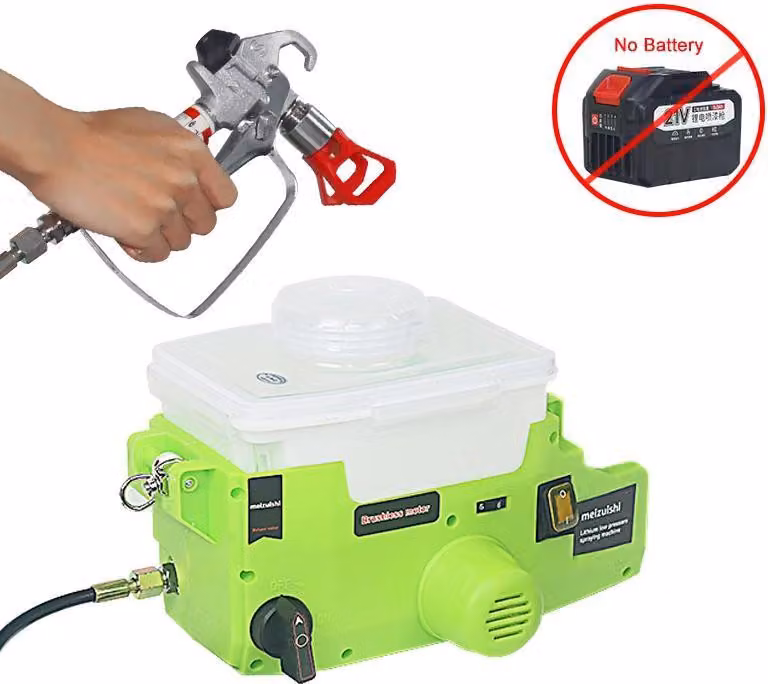Spruzzatore di vernice airless, design portatile, alte prestazioni, nessuna batteria