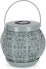 Lampada da tavolo solare Yes Everyday KALIDAS Verde in metallo L/P/H: 20 x 20 x 20 cm