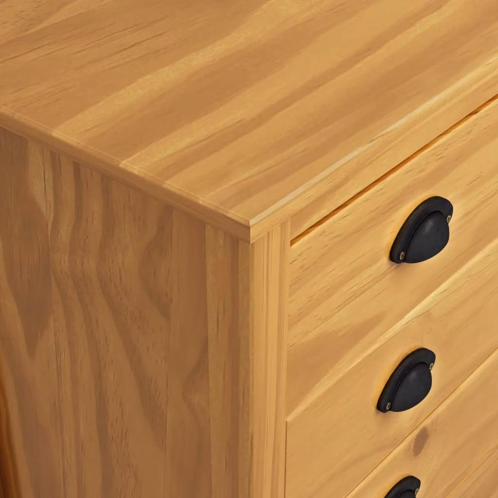 vidaXL Credenza Hill 79x40x80 cm in legno di pino massiccio