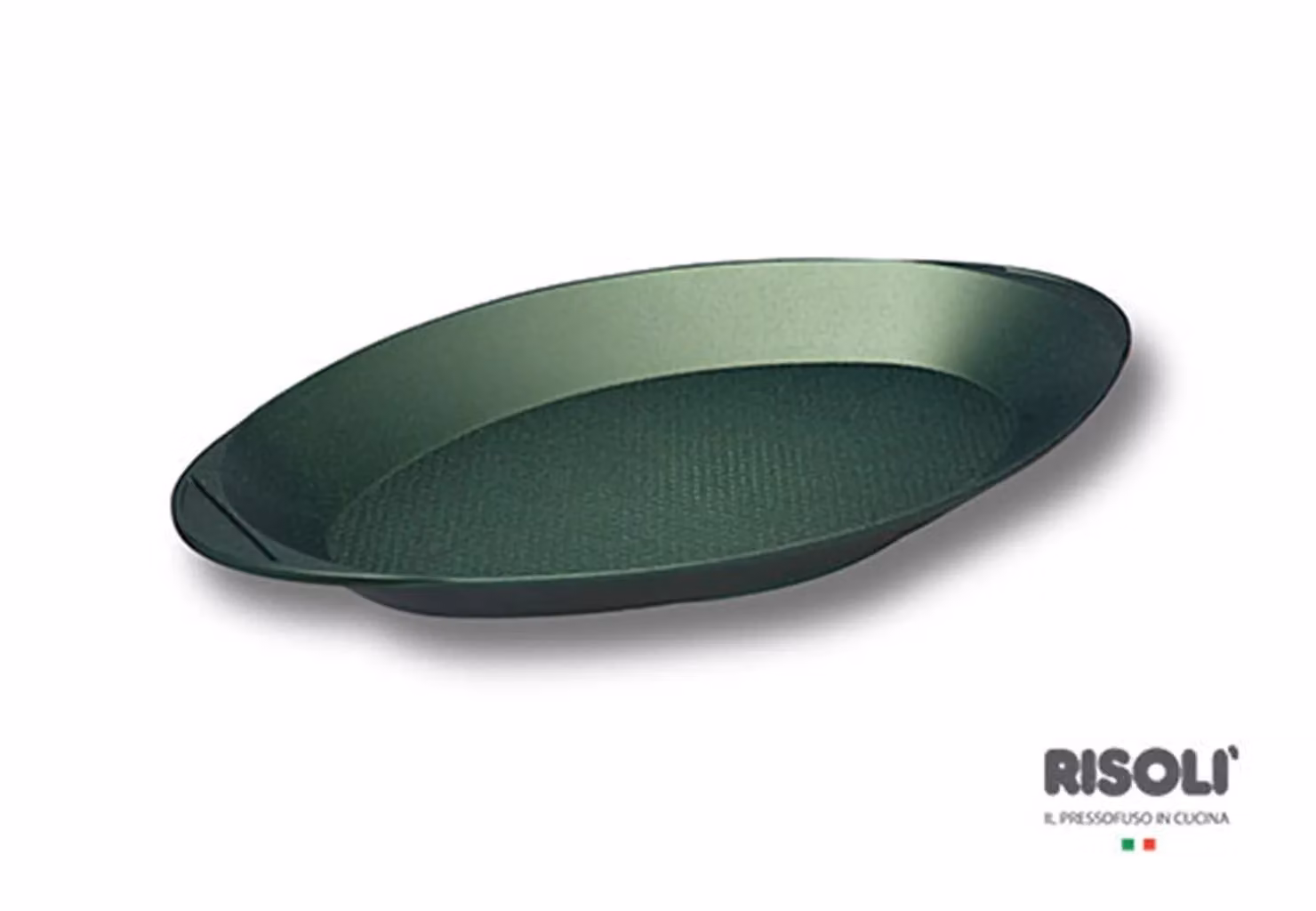 Pesciera Ovale Dr. Green in alluminio pressofuso, dim.46x26,5cm
