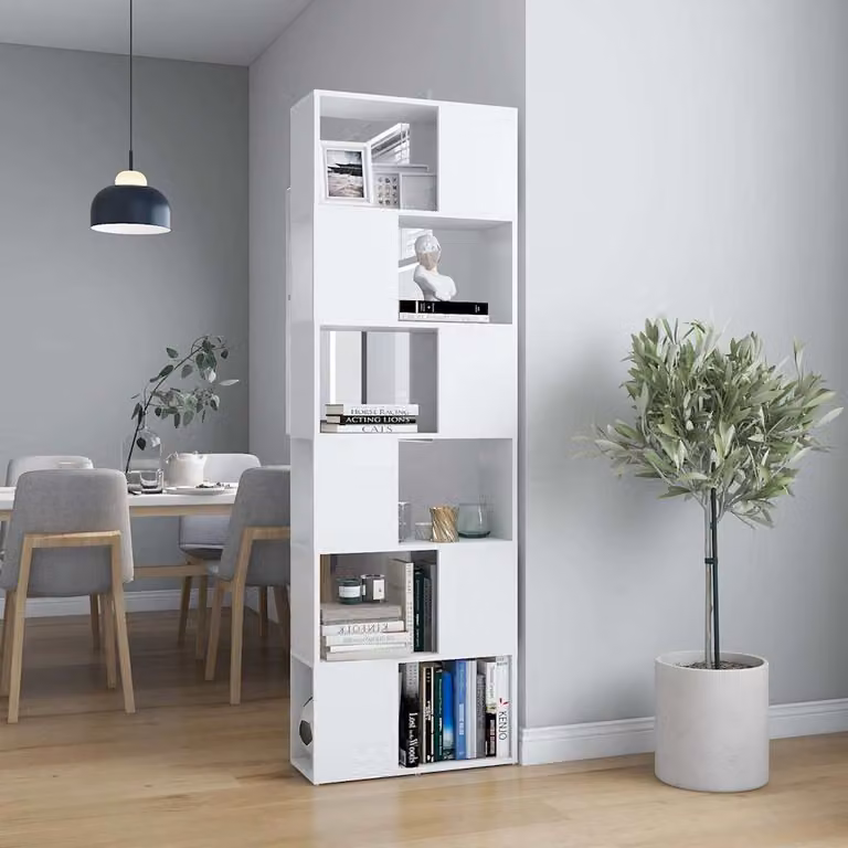 Libreria/Divisorio vidaXL Bianco L: 60 cm, P: 24 cm, H: 186 cm