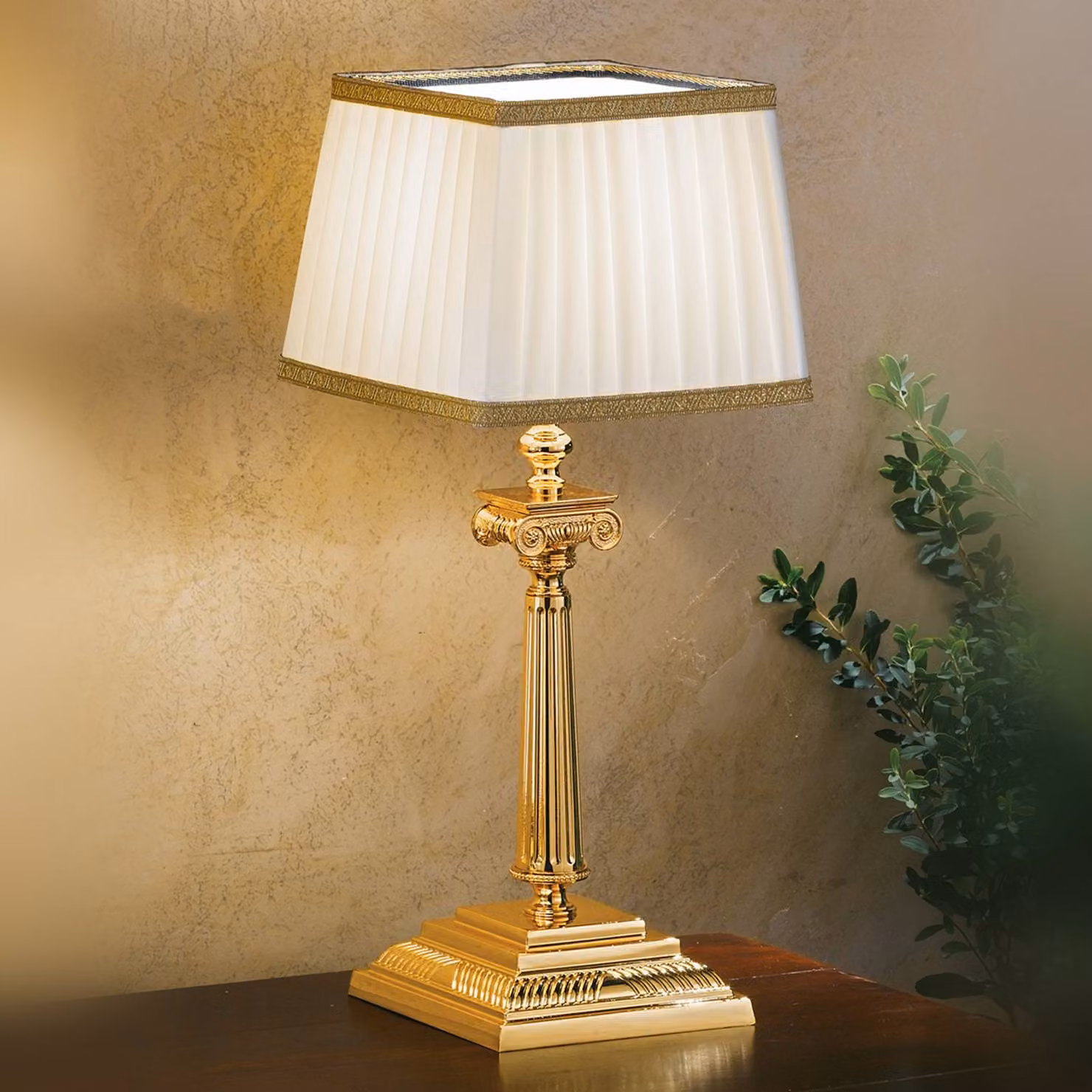 Masiero Lampada da tavolo SARAFINE, Bianco / Opale, Soggiorno / Sala da pranzo, Tessuto / Stoffa / Seta, Lampada da tavolo
