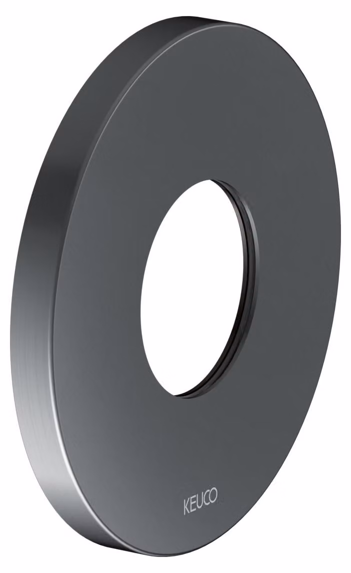 KEUCO Rosace murale surdimensionnée pour robinetterie thermostatique encastrée, ronde, 59553130091, 59553130091
