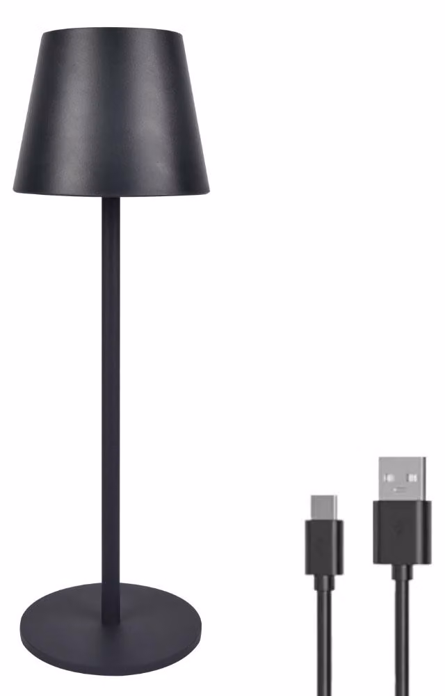 LUXULA Lampada da tavolo ricaricabile a LED LX700160, 3W, 200lm, funzione dimming e CCT