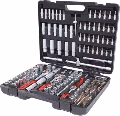 KS Tools 1/4 +3/8 +1/2 serie di chiavi a bussola 195pz. 917.0795