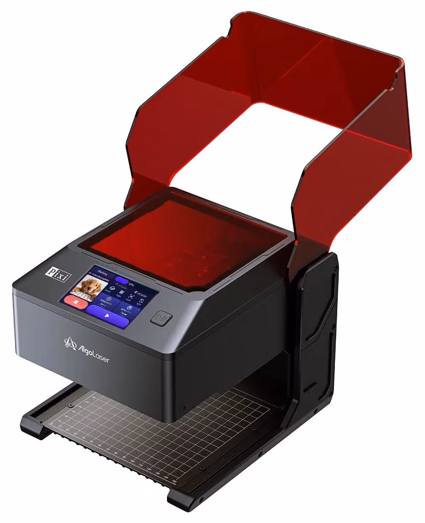 Incisione laser, controllo tramite touchscreen, funzionalità bilaterale, colore nero, alimentazione 100-240V, spina di tipo europeo
