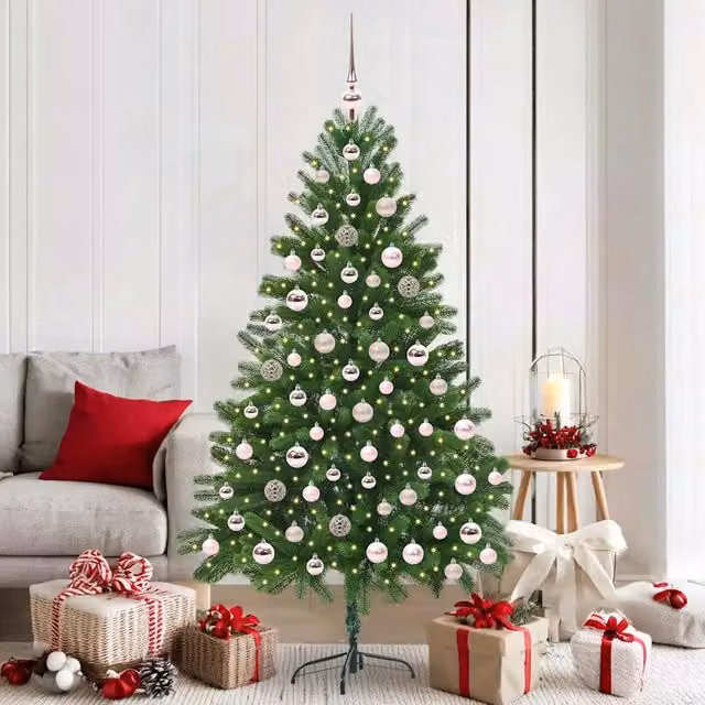Albero di Natale con 300 LED con supporto Verde 180 cm PE 3396333