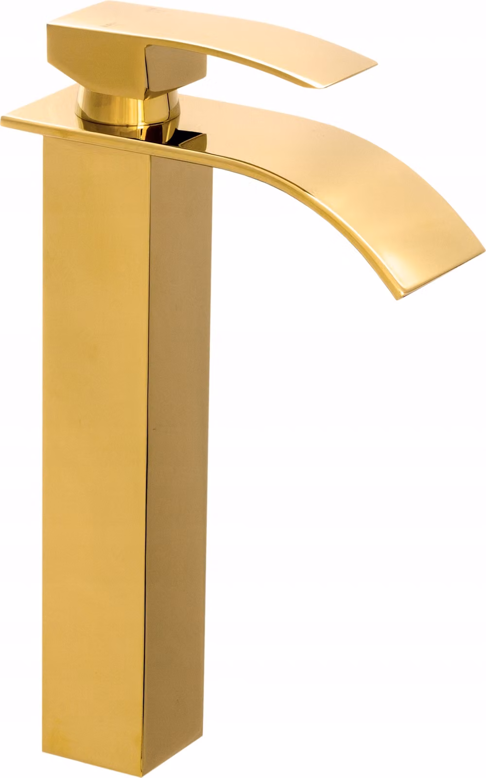 Granitan - Miscelatore lavabo - Rubinetto bagno altezza 28 cm - Rubinetto oro - ottone - ELVA