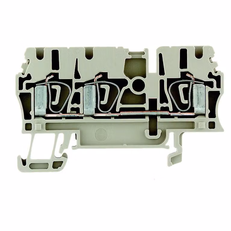 Morsettiera passante 2,5 mmq beige - Morsettiera di alimentazione 5mm 24A ZDU 2,5/3AN