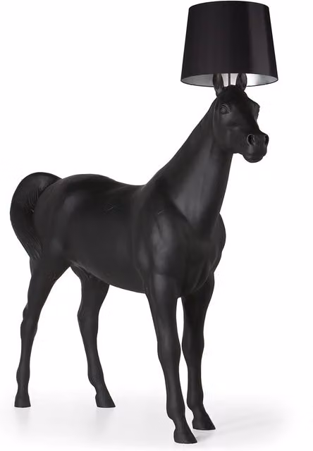 Lampada da tavolo Moooi Horse colore nero con tecnologia LED