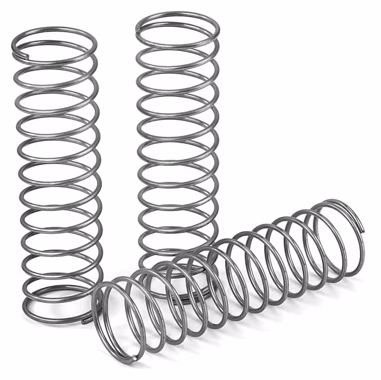 Molla a compressione, 65 mm, acciaio inossidabile, diametro 1,2 mm, diametro interno 16 mm, 1,17 kg, confezione da 4 pezzi.