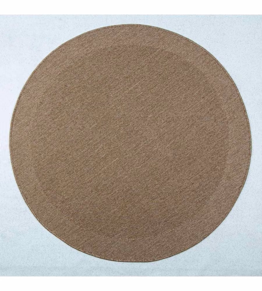 Domo Mea Tappeto Outdoor Rotondo Beige d. 180 cm Resistente e Leggero
