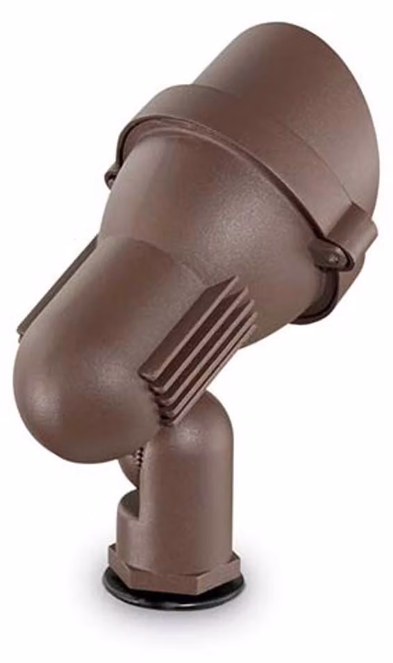 Faretto Da Esterno Moderno Terra Alluminio Coffee 1 Luce Gu10