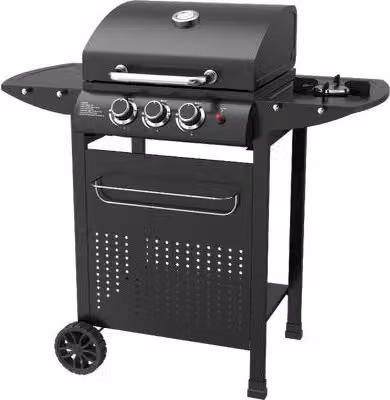 Barbecue Gas Mambo 2 con 1 Domus Fuochi 2 con 1 cm 106X57 H.cm 103