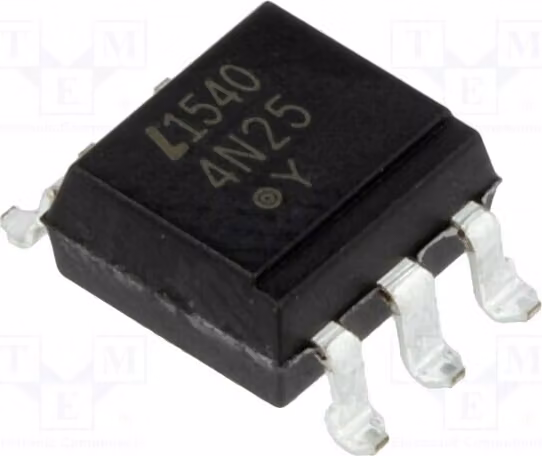2 optoaccoppiatori, canali: 1, tecnologia SMD, tensione di uscita (Uce): 30V, modello: 4N25S-TA1, optoaccoppiatore - uscita